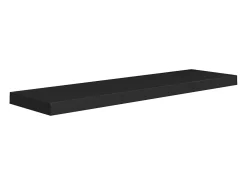 Estantes flotantes de pared 4 piezas negro 90x23,5x3,8 cm MDF