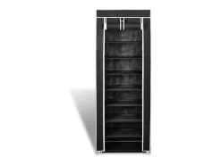 Estantes zapateros 162 x 57 x 29 cm Negro