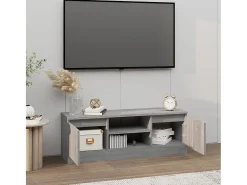 Eugene Mueble de TV con puerta gris Sonoma 102x30x36 cm