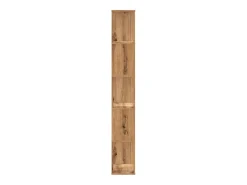 Fairmont Librería 5 niveles madera roble artesanal 80,5x23,5x162,5 cm