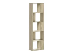 Fairmont Librería de 5 niveles madera roble Sonoma 45x23,5x162,5 cm