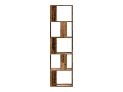 Fairmont Librería de 5 niveles madera color envejecido 45x23,5x162,5 cm