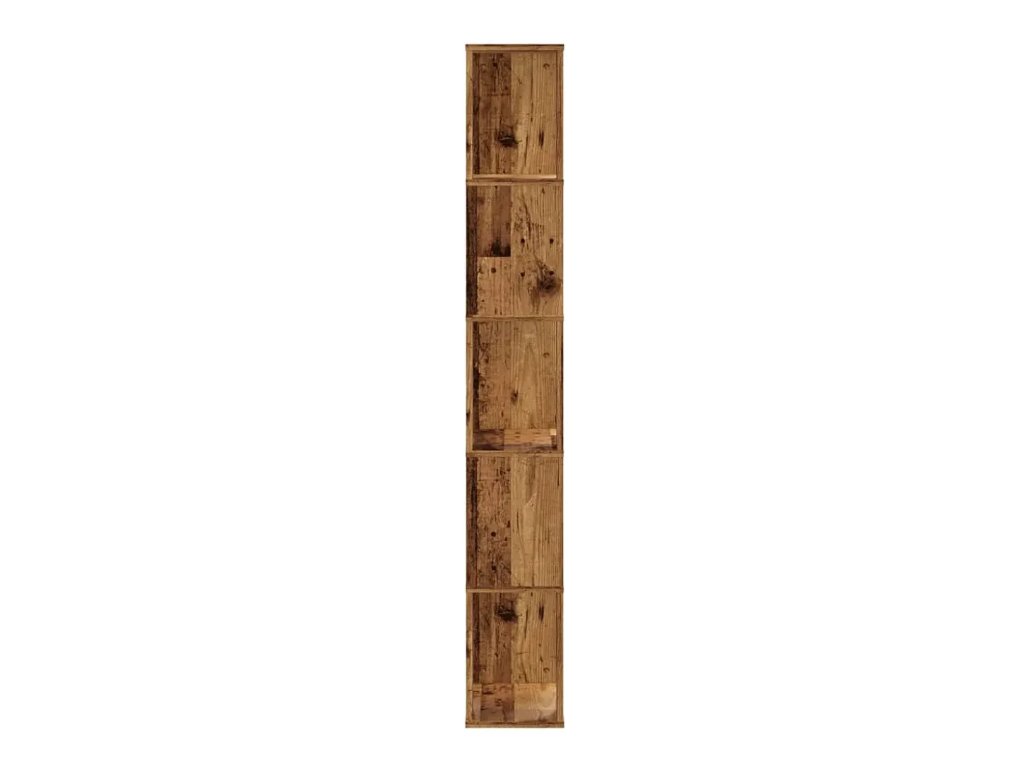 Fairmont Librería de 5 niveles madera color envejecido 45x23,5x162,5 cm