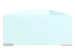 Fall River Mueble TV/Elevador de monitor cristal verde 120x30x13 cm