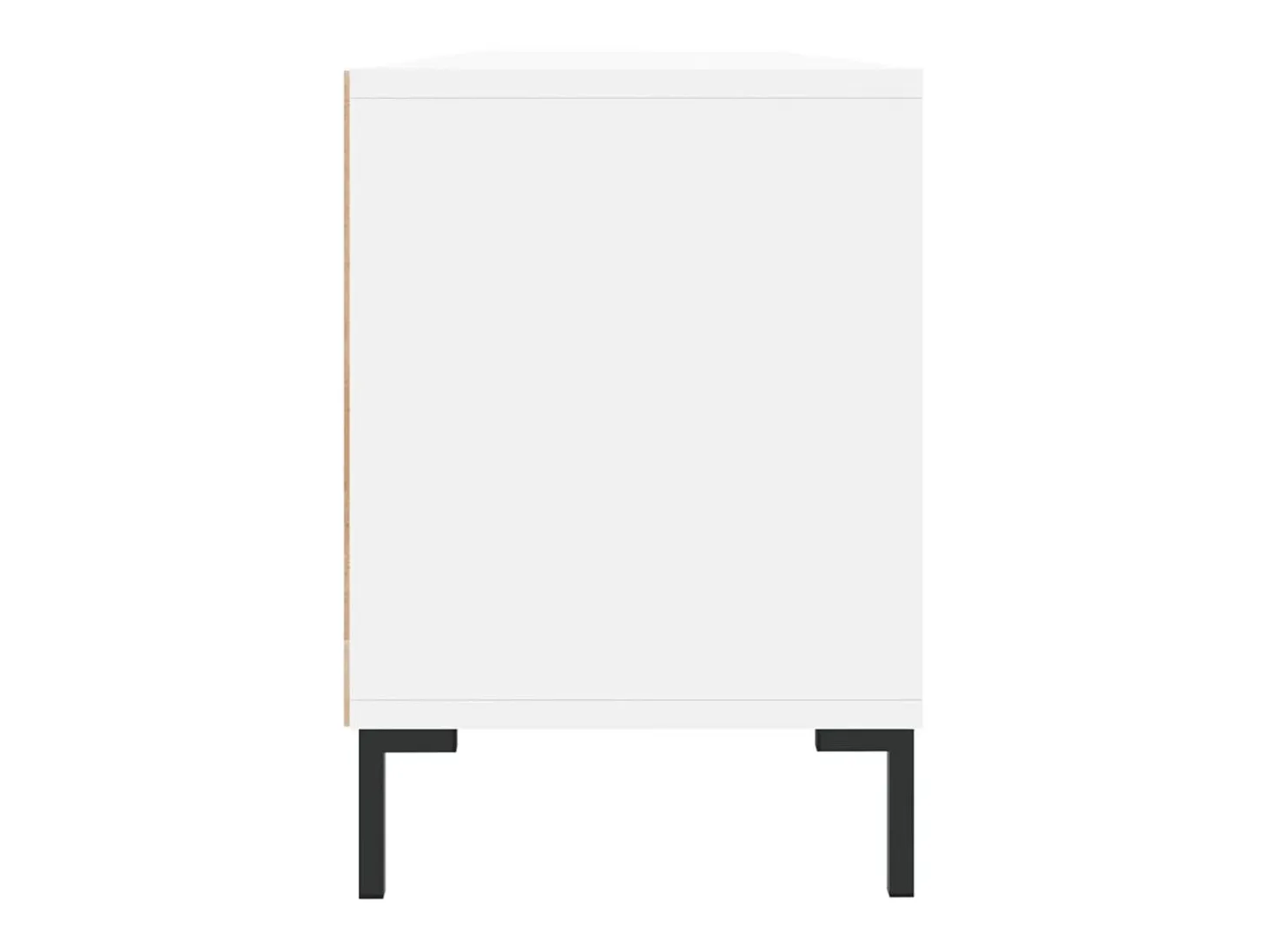 Fem Mueble de TV madera contrachapada blanco 150x30x44,5 cm