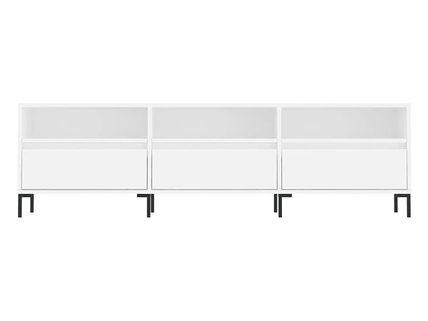 Fem Mueble de TV madera contrachapada blanco 150x30x44,5 cm