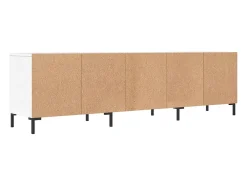 Fem Mueble de TV madera contrachapada blanco 150x30x44,5 cm