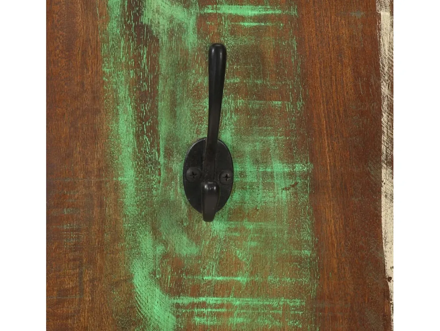 Folker Percheros de pared 2 uds madera maciza reciclada 36x3x110 cm