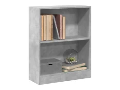 Freekje Estantería madera de ingeniería gris hormigón 60x24x76 cm
