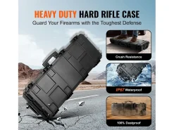 Funda Rígida para Rifle SucceBuy, 109 cm, con 3 Capas de Espuma Protectora