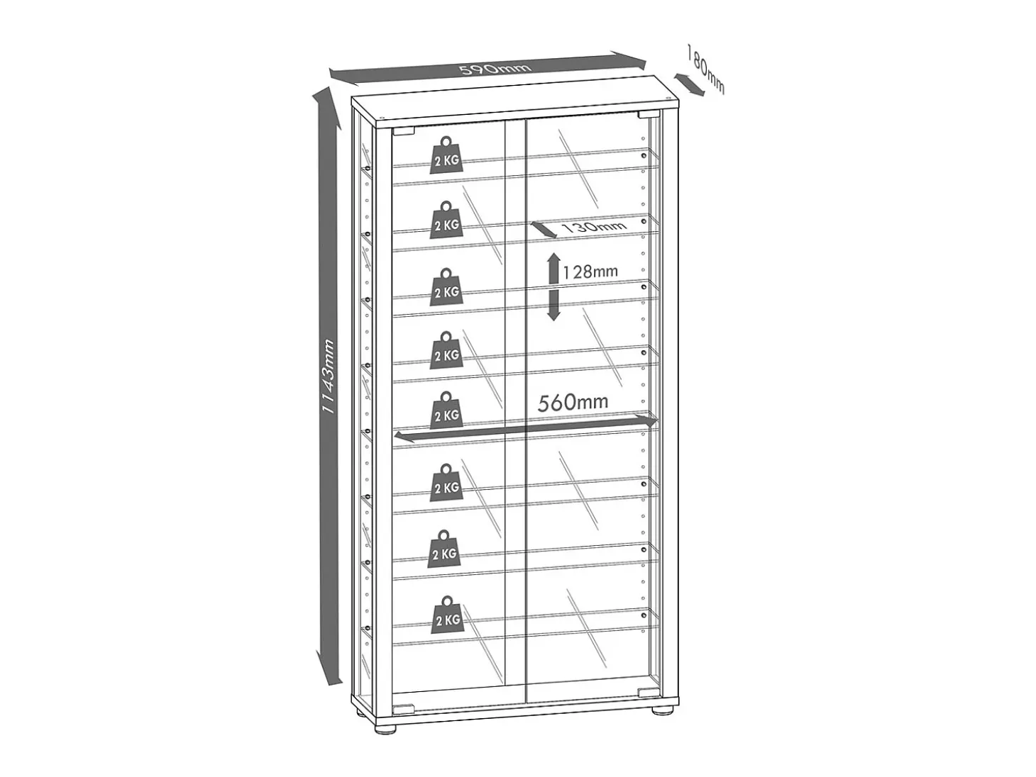 Gabinete de pie Lumo