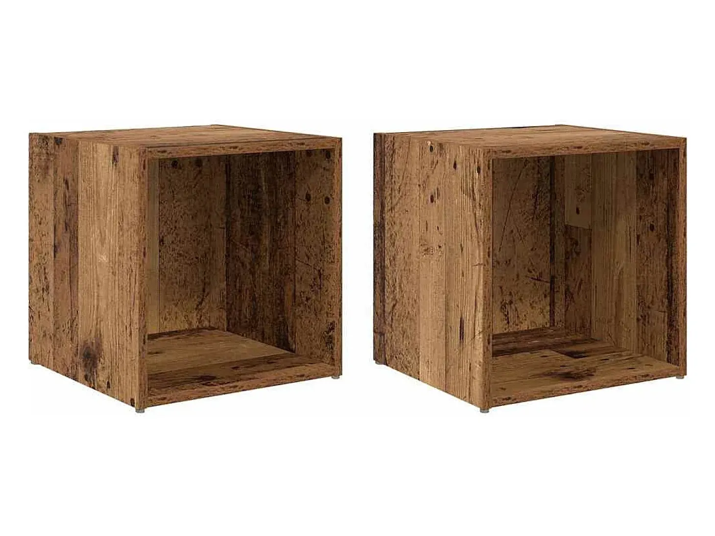Gabinete de TV 2 pcs Marrón 37 x 35 x 37 cm