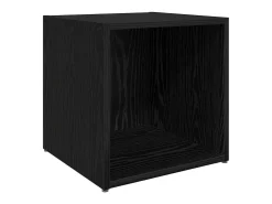 Gabinete de TV 4 pcs Negro 37 x 35 x 37 cm Madera contrachapada