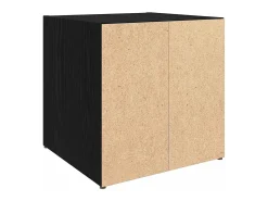 Gabinete de TV 4 pcs Negro 37 x 35 x 37 cm Madera contrachapada