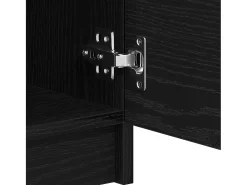 Gabinete de TV 2 pcs Negro 80 x 35 x 36.5 cm