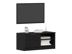 Gabinete de TV 2 pcs Negro 80 x 35 x 36.5 cm