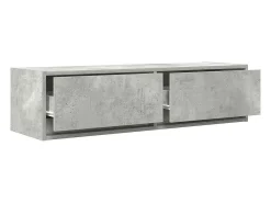 Gabinete de TV con cajón Gris hormigón 100 x 31 x 25.5 cm