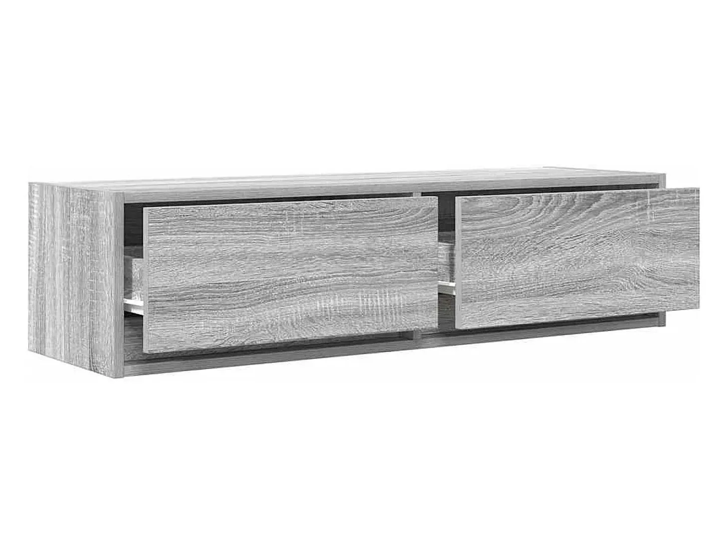 Gabinete de TV con cajón Gris sonoma 100 x 31 x 25.5 cm