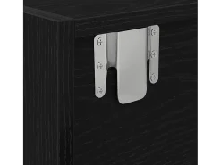 Gabinete de TV con cajón Roble negro 100 x 31 x 25.5 cm