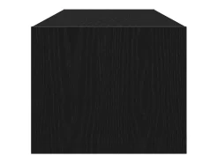Gabinete de TV con cajón Roble negro 100 x 31 x 25.5 cm