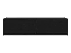 Gabinete de TV con cajón Roble negro 100 x 31 x 25.5 cm