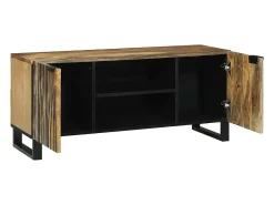 Gabinete de TV Marrón 105 x 33 x 46 cm madera maciza de mango