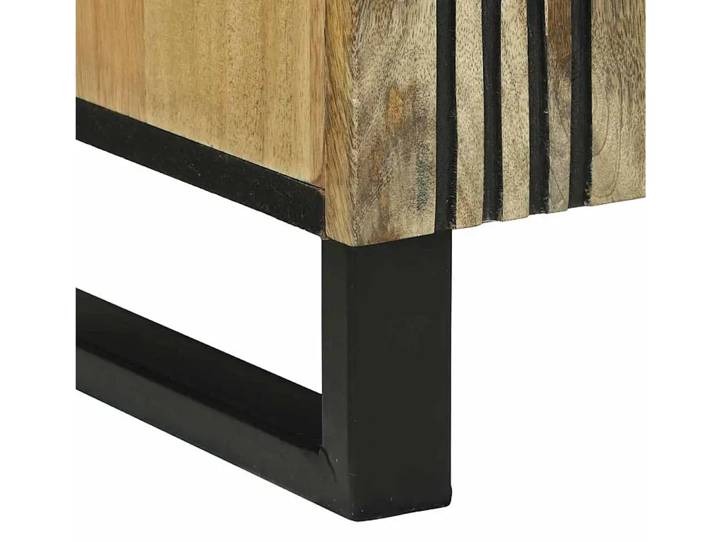 Gabinete de TV Marrón 105 x 33 x 46 cm madera maciza de mango
