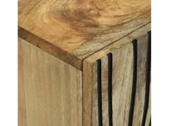 Gabinete de TV Marrón 105 x 33 x 46 cm madera maciza de mango