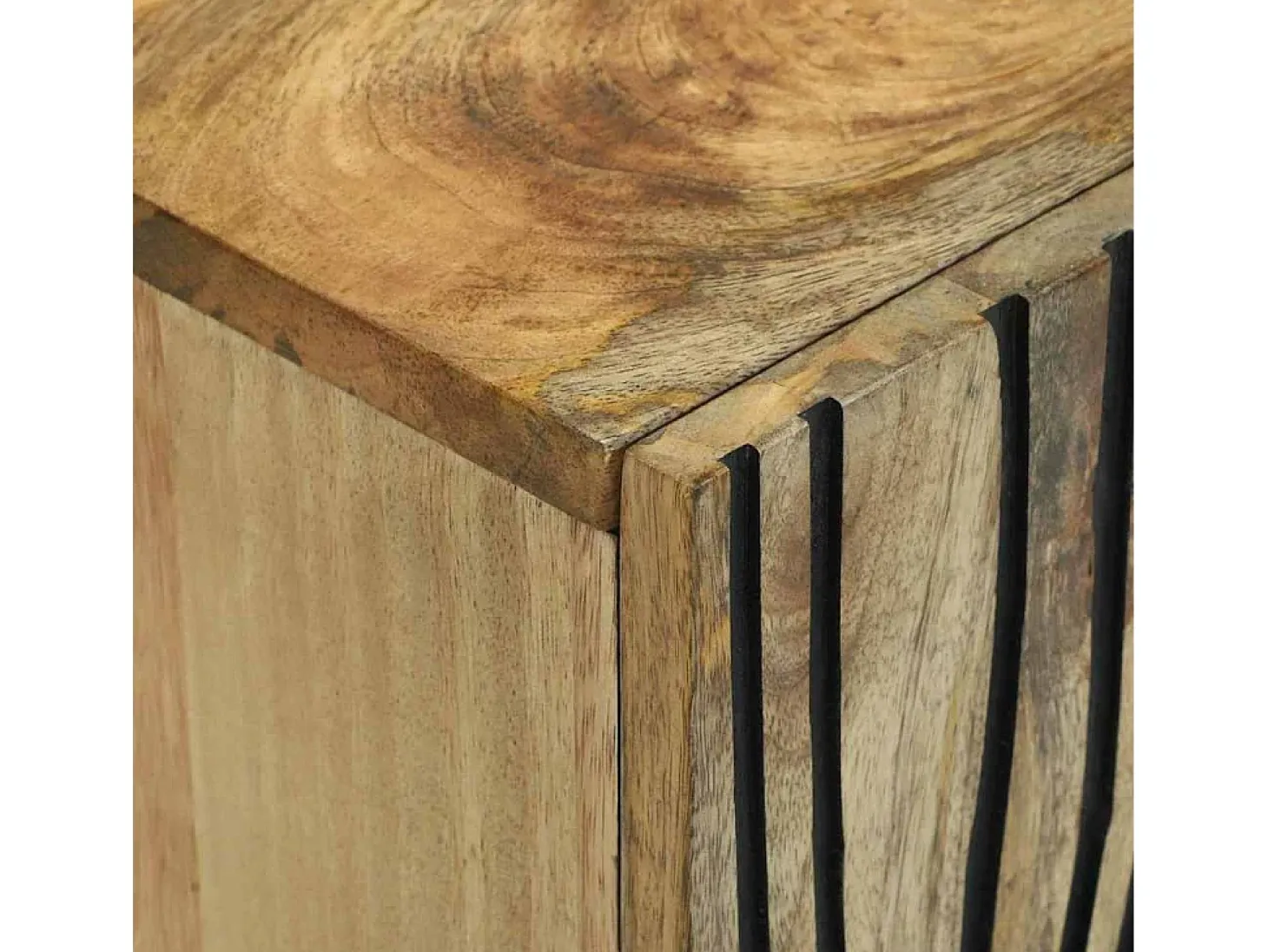 Gabinete de TV Marrón 105 x 33 x 46 cm madera maciza de mango