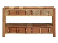 Gabinete de TV Marrón 83 x 33 x 46 cm Madera maciza recuperada