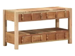 Gabinete de TV Marrón 83 x 33 x 46 cm Madera maciza recuperada