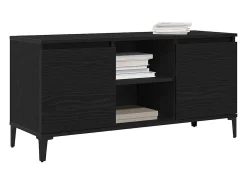 Gabinete de TV Negro 102 x 35 x 50 cm Madera contrachapada