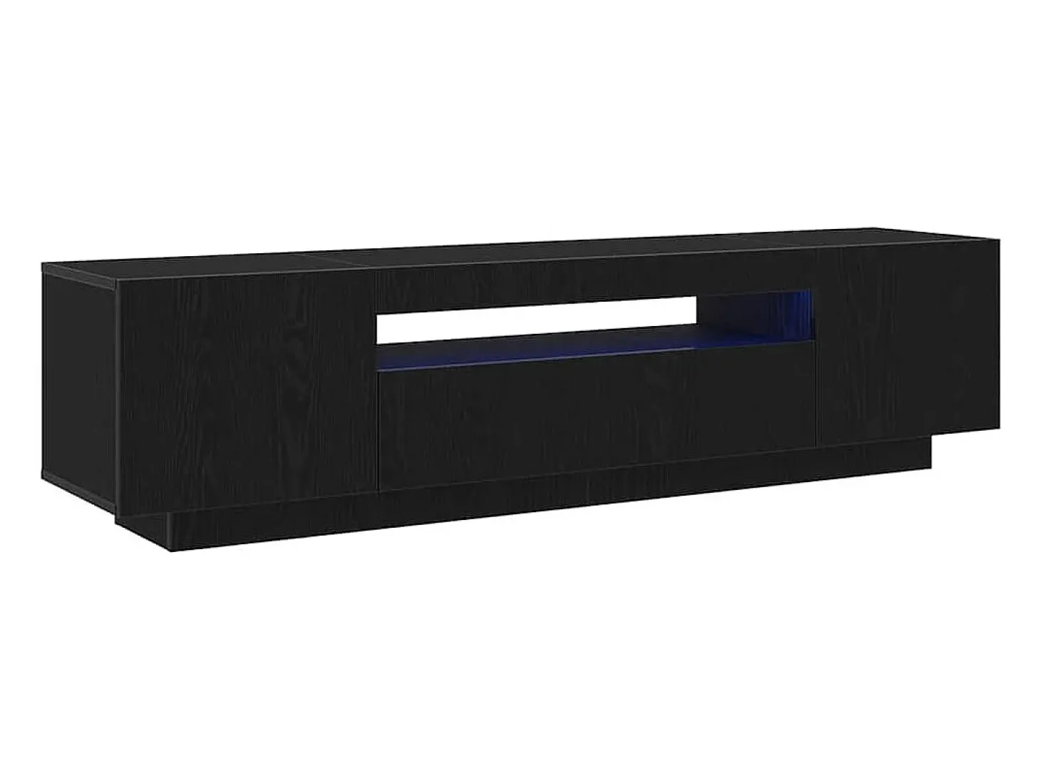 Gabinete de TV Negro 160 x 35 x 40 cm Madera contrachapada