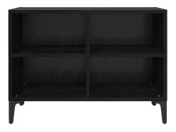 Gabinete de TV Negro 69.5 x 30 x 50 cm Madera contrachapada