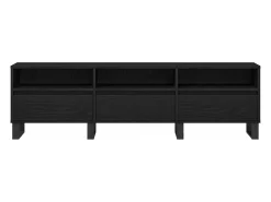 Gabinete de TV Roble negro 150 x 30 x 44.5 cm
