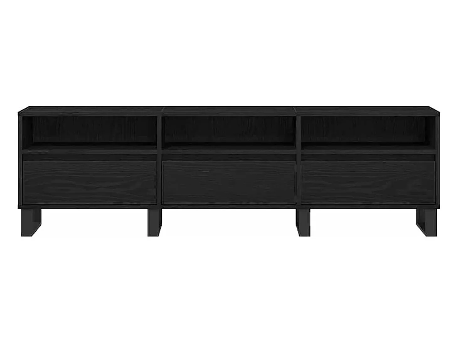 Gabinete de TV Roble negro 150 x 30 x 44.5 cm