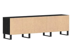 Gabinete de TV Roble negro 150 x 30 x 44.5 cm