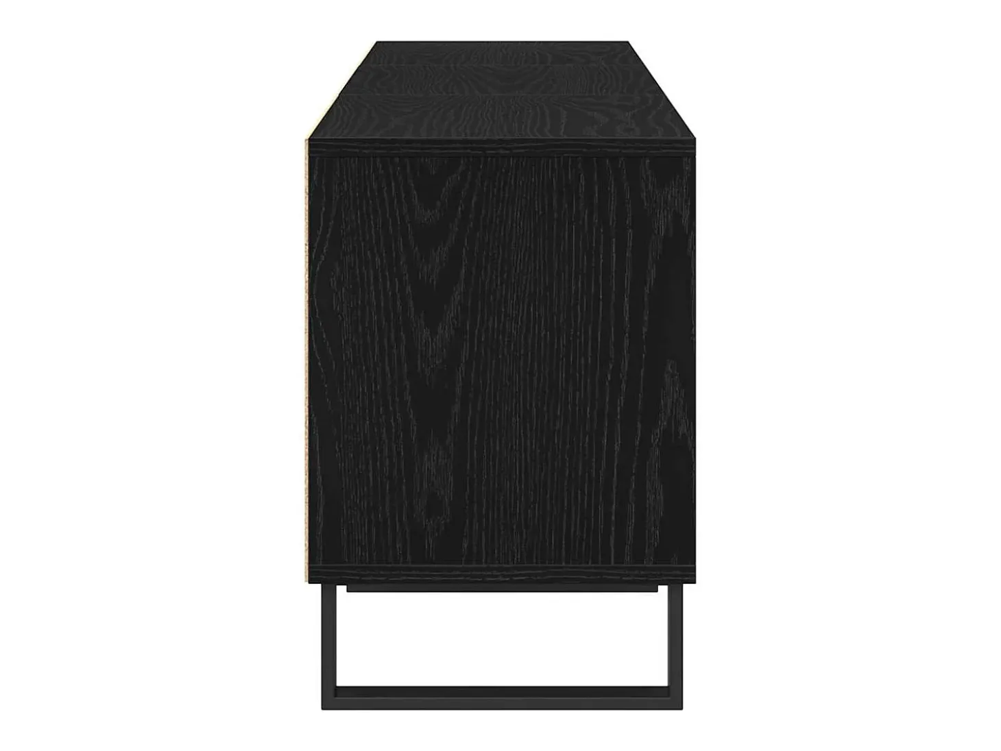 Gabinete de TV Roble negro 150 x 30 x 44.5 cm