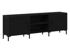 Gabinete de TV Roble negro 150 x 30 x 50 cm