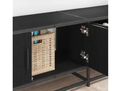 Gabinete de TV Roble negro 240 x 35 x 41 cm