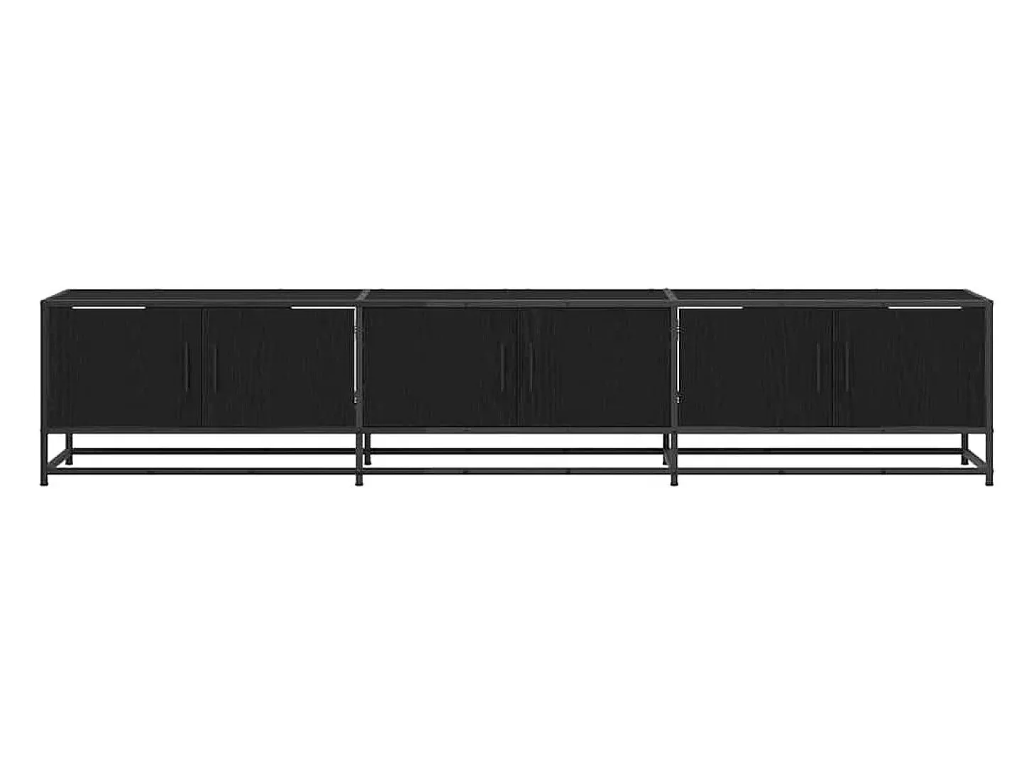 Gabinete de TV Roble negro 210 x 35 x 41 cm