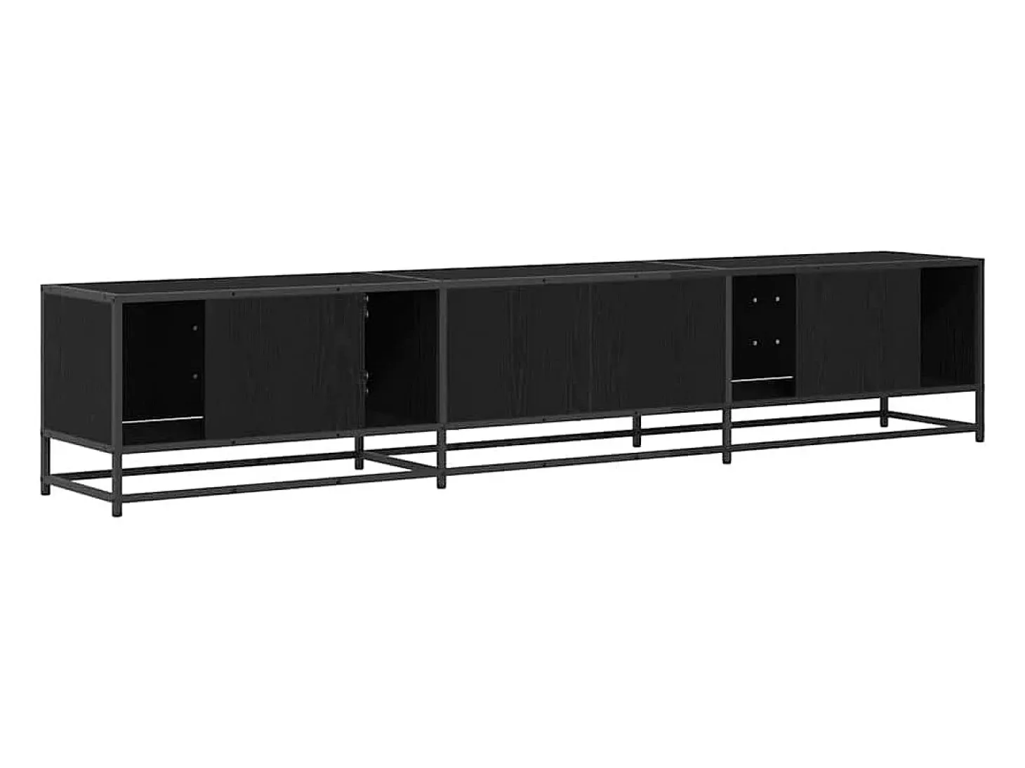 Gabinete de TV Roble negro 210 x 35 x 41 cm
