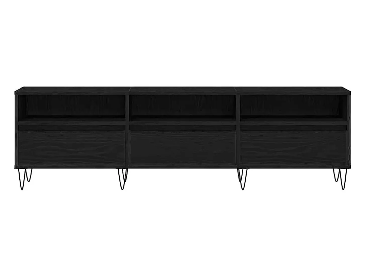 Gabinete de TV Roble negro 150 x 30 x 44.5 cm
