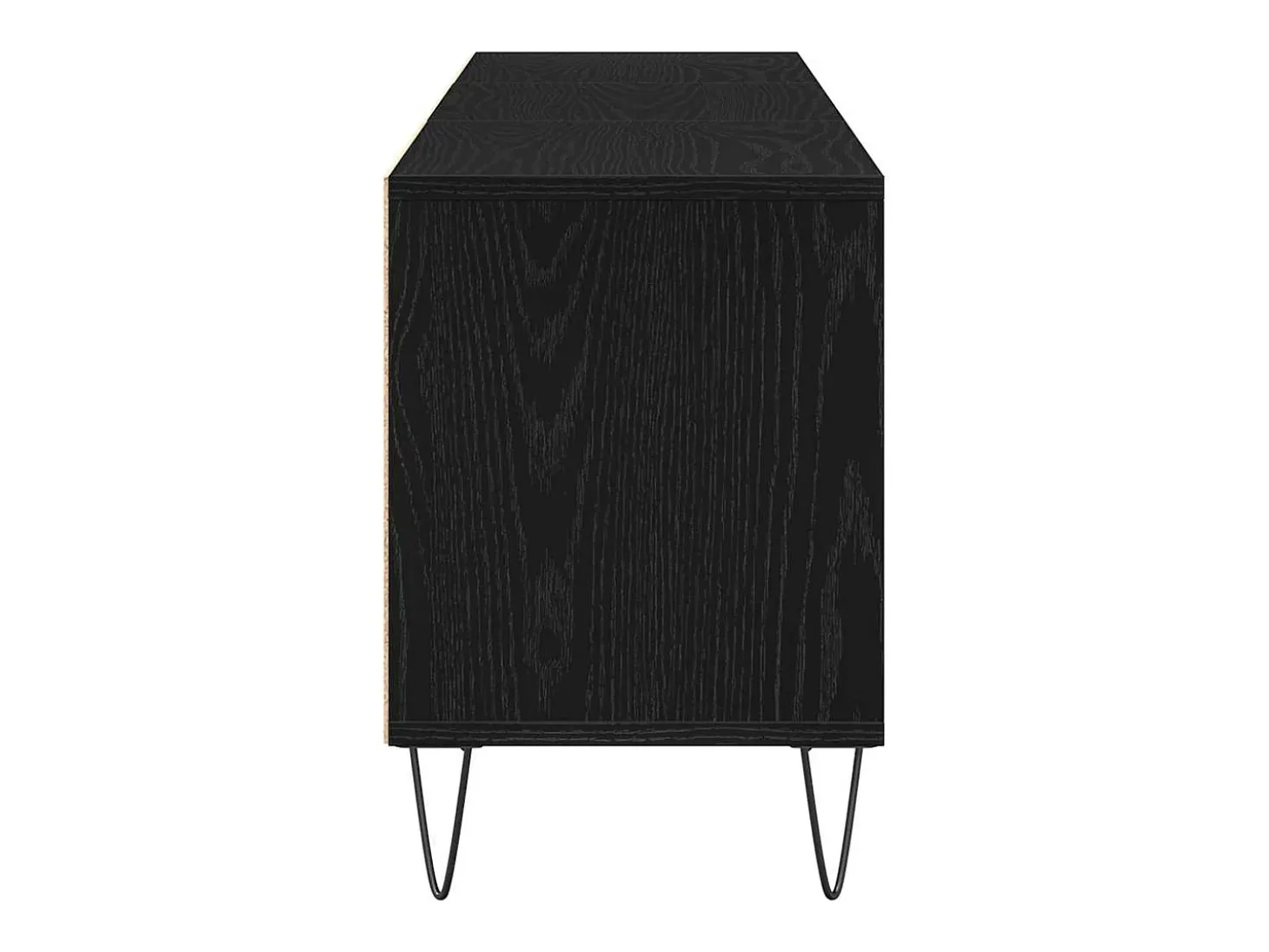 Gabinete de TV Roble negro 150 x 30 x 44.5 cm