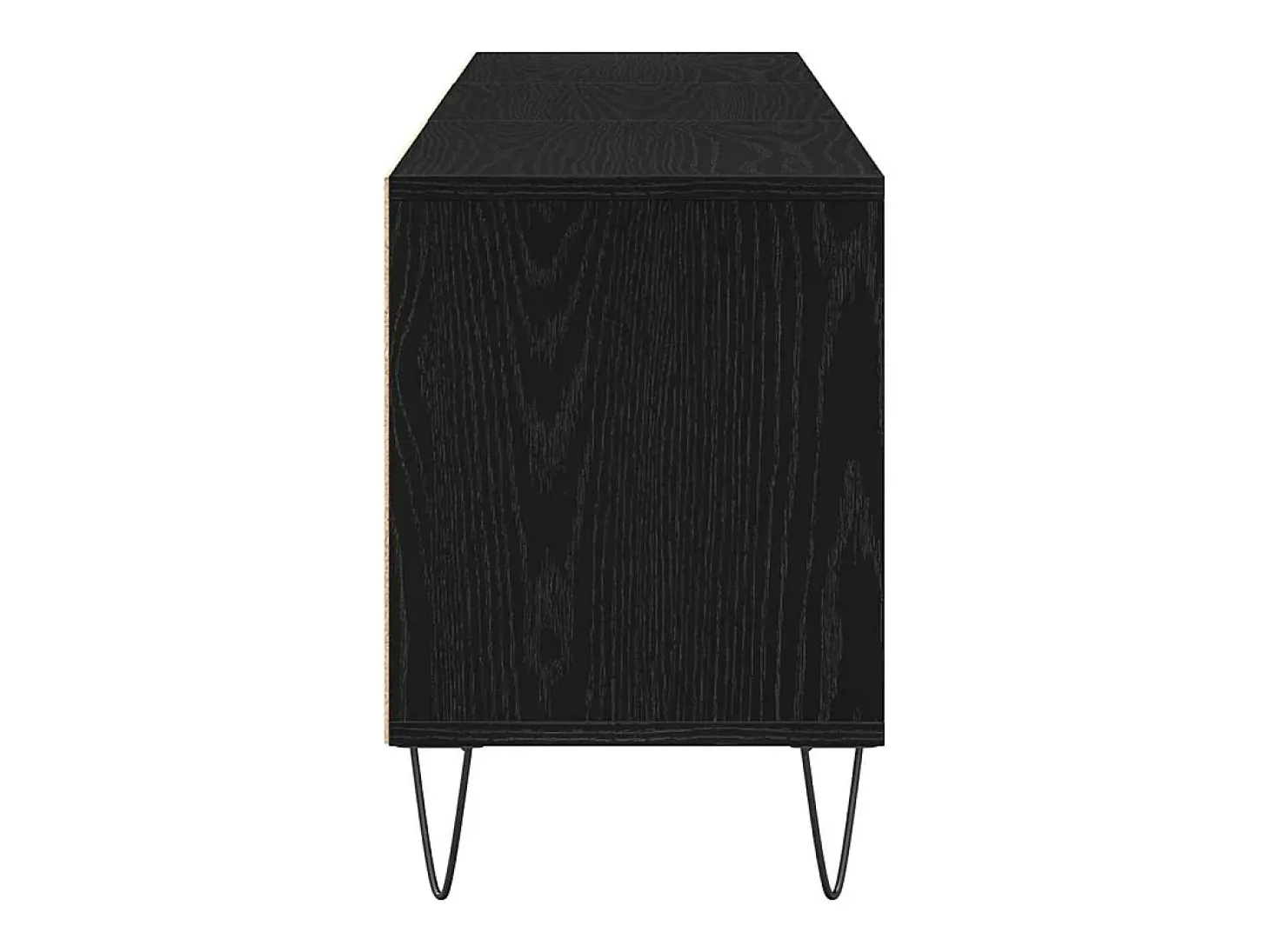 Gabinete de TV Roble negro 150 x 30 x 44.5 cm