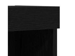 Gabinete de TV Roble Negro 80 x 30 x 30 cm Madera contrachapada
