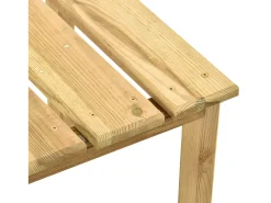 Garden Furniture - Mesa de tumbona madera de pino impregnada 30x30x26 cm