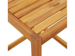 Garden Furniture - Mesa en forma de C madera maciza de acacia 42x40x50 cm
