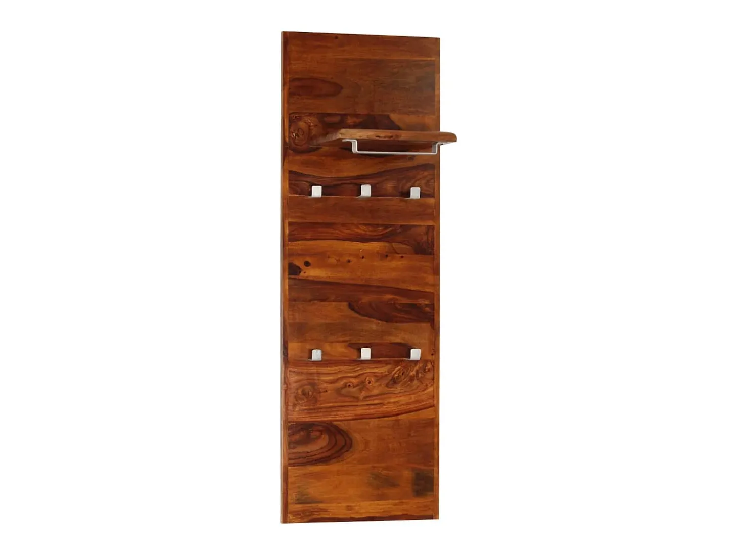 Garden Furniture - Perchero de madera maciza de acacia 118x40 cm