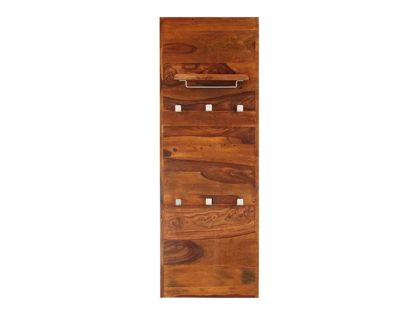 Garden Furniture - Perchero de madera maciza de acacia 118x40 cm